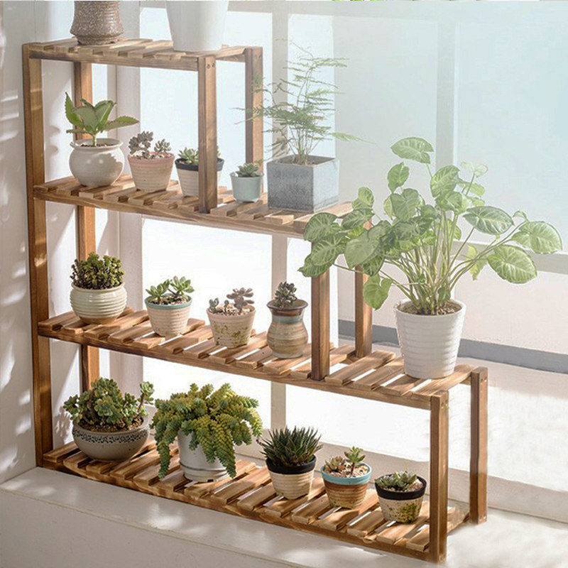 实木架子花架封闭阳台花架多肉花架落地式户外庭院阶梯式客厅花架,住宅家具,花架/花几,淘宝优惠券,粉丝福利购,淘宝优惠卷