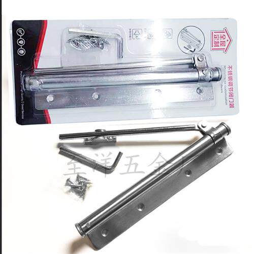 不锈钢大号简易闭门器家用神器免打孔弹簧缓和自动关门器推拉开门