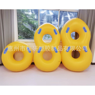 水上乐园皮筏子PVC充气单人双人四人滑水圈游泳圈造浪池冲浪划水