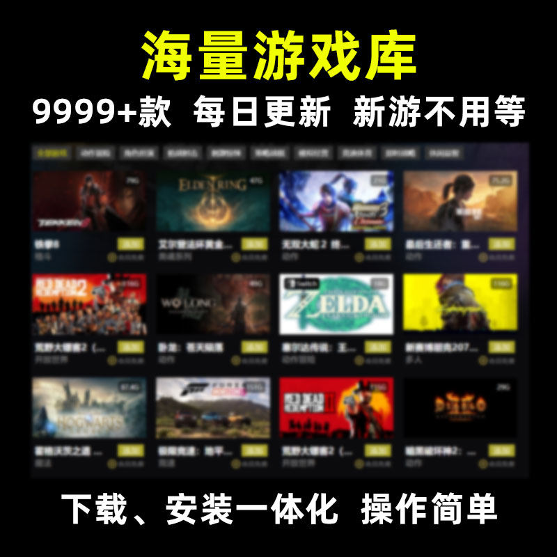 大型电脑PC单机游戏盒子离线3A大作中文版汉化高速下载无需steam图片