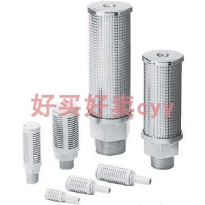 SMC 原装正品ANB1-C08 系列 38 dB (A)高消声型消声器