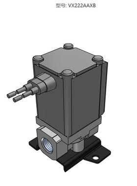 SMC 原装正品VX222AAXB 系列 直动式2通电磁阀 水用单体
