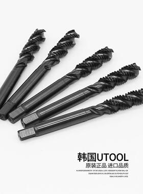 UTOOL螺旋丝锥 进口韩国机用UT不锈钢丝攻3 4 5 6 M8 10 12盲孔