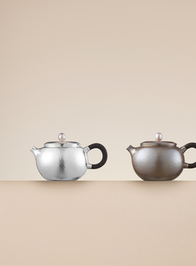 【预售15天】小珍珠迷你银壶泡茶壶55g60cc银泡泡纯手工足银9999