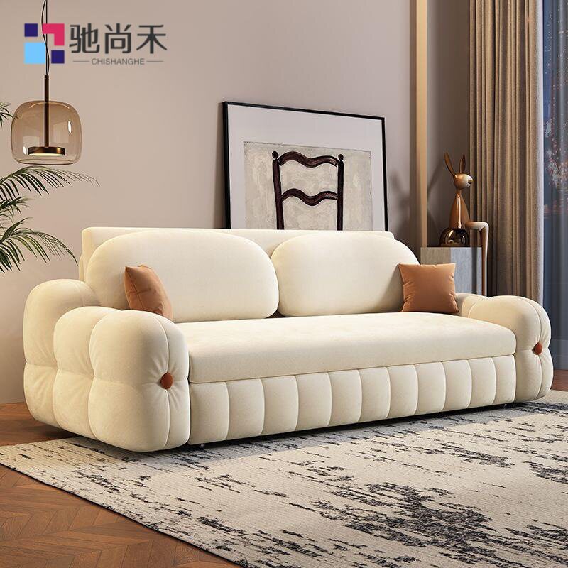 小户型阳台抽拉折叠储物沙发床