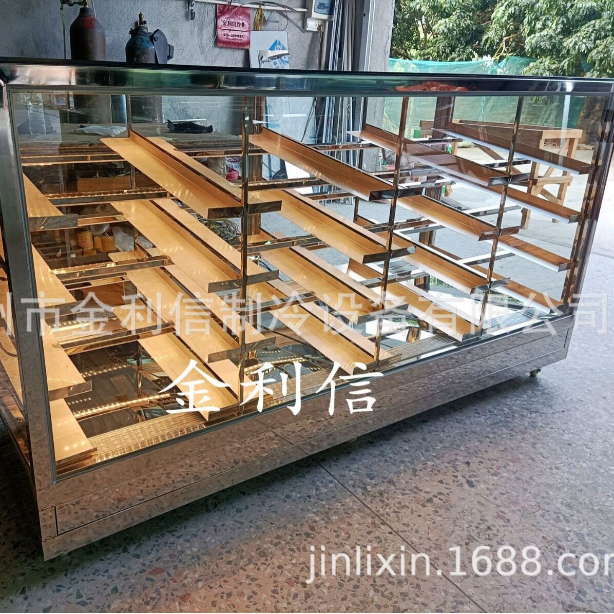 金利信牌插盘式食品电热保温展示柜.榴莲披萨保酥热酥柜