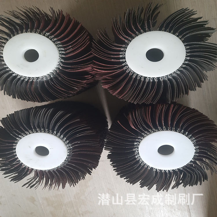打磨抛光不织布刷辊 百洁布刷辊 金属砂光滚 铜铝板表面拉丝轮