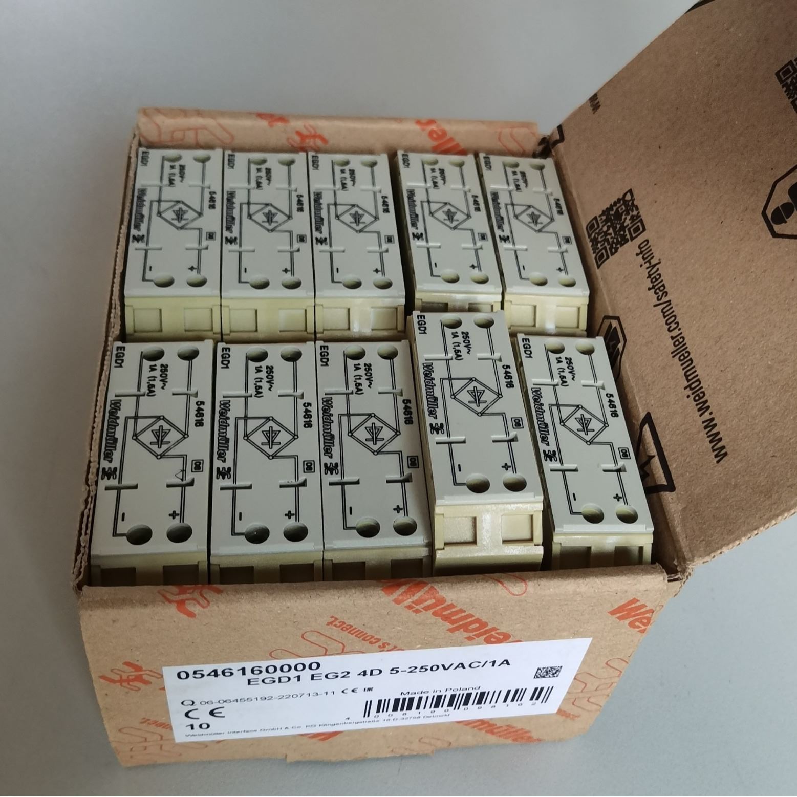 魏德米勒 EGD1 EG2 4D 5-250VAC/1A 整流器回路0546160000