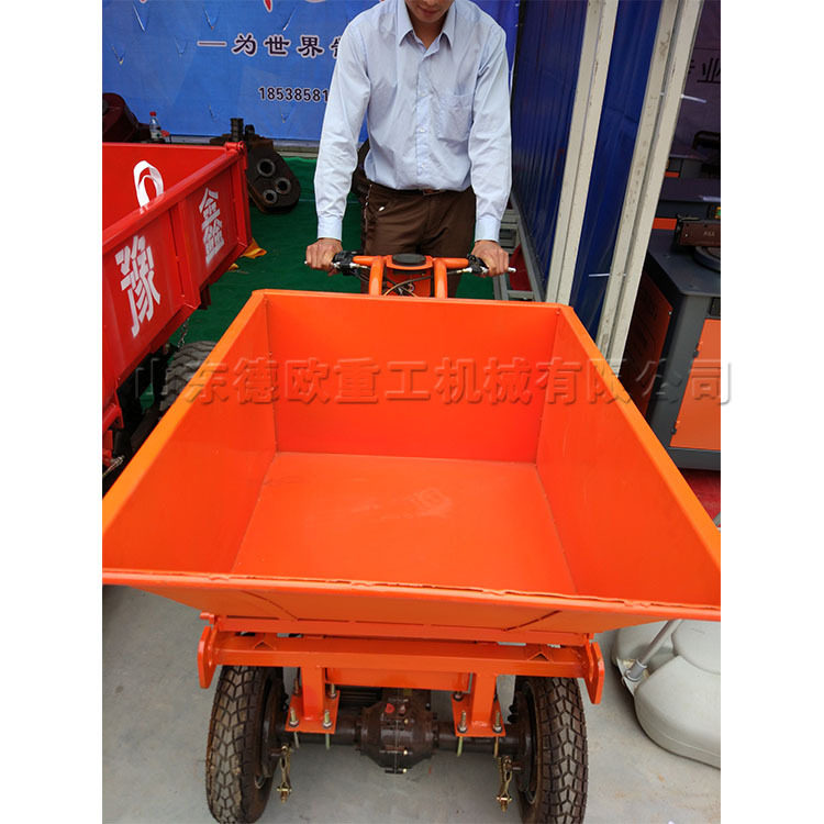 矿用手掀自卸翻斗车 载重0.5t建筑工地搬运车 小型家用电动推货车