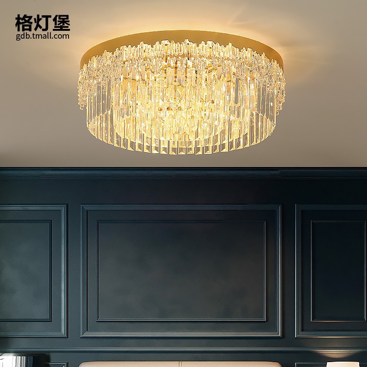 现代轻奢水晶LED吸顶灯