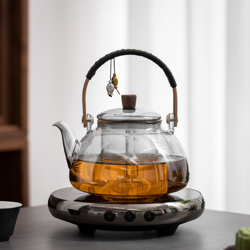 电陶炉家用煮茶壶玻璃壶套装耐高温智能小型茶炉办公室商用养生壶