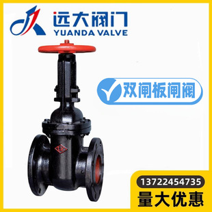 河北远大阀门Z44T-10/16铸铁法兰明杆双闸板铜芯闸阀DN40-1800