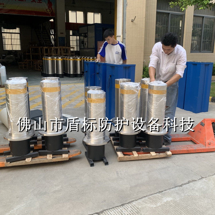 供应直径219mm移动路桩手提活动路桩警示柱隔离电动伸缩预埋车档