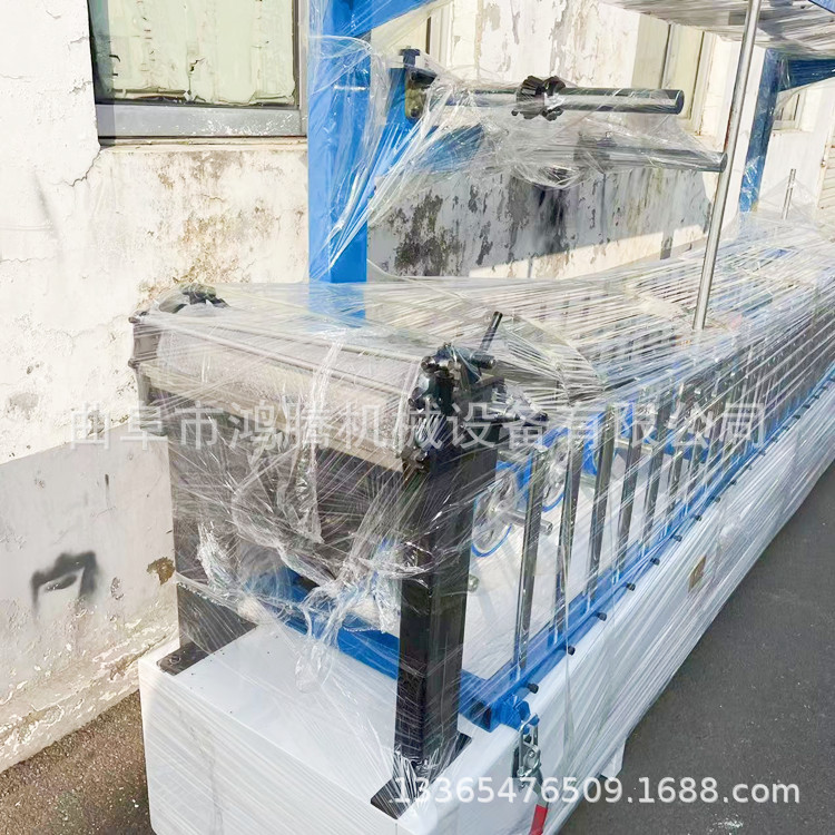 鸿腾600集成墙板红外线加热纠偏包覆机1300大板包覆机效率高