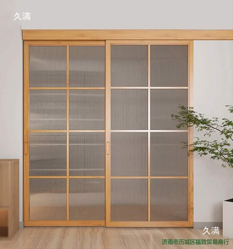 卧室推拉门隔断门移客厅日式门原厨房折叠门木实木格子阳台玻璃门