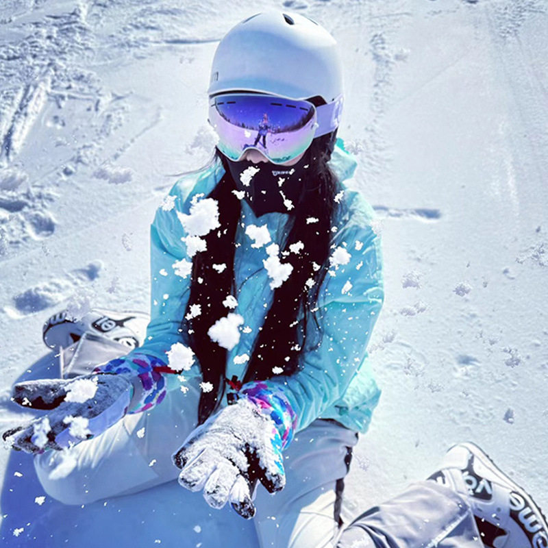 滑雪眼镜男女户外双层防雾滑雪镜卡近视雪镜球面护目镜登山装备