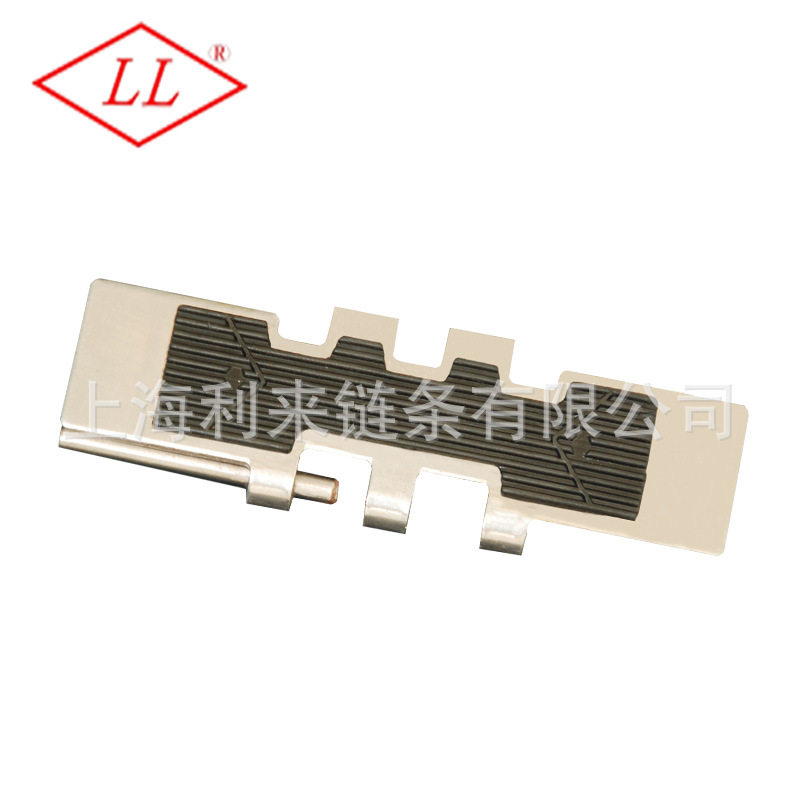 不锈铁链板平顶链带橡胶802F-K75