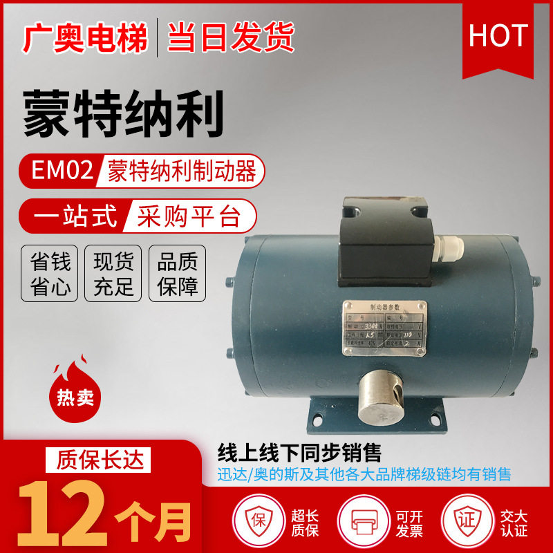 EM02制动器电梯配件 蒙特纳利 3000N ZTW-S 主机抱闸 制动器