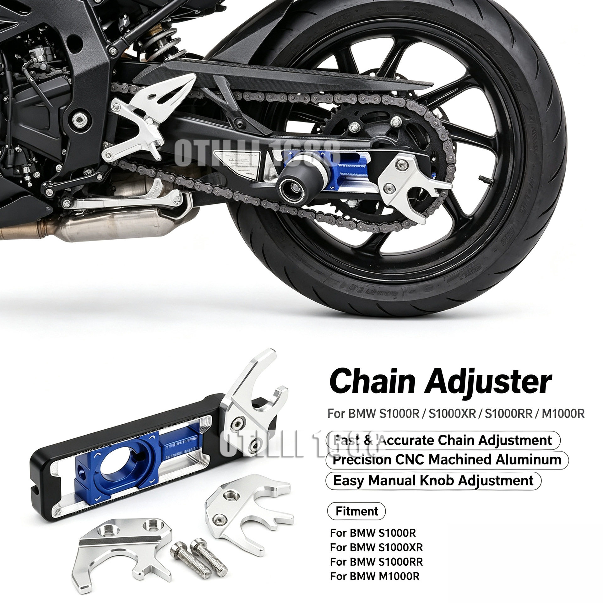 宝马 S1000RR/XR/R M1000R CNC 后轮链条调节器 后轮轴松紧调节块