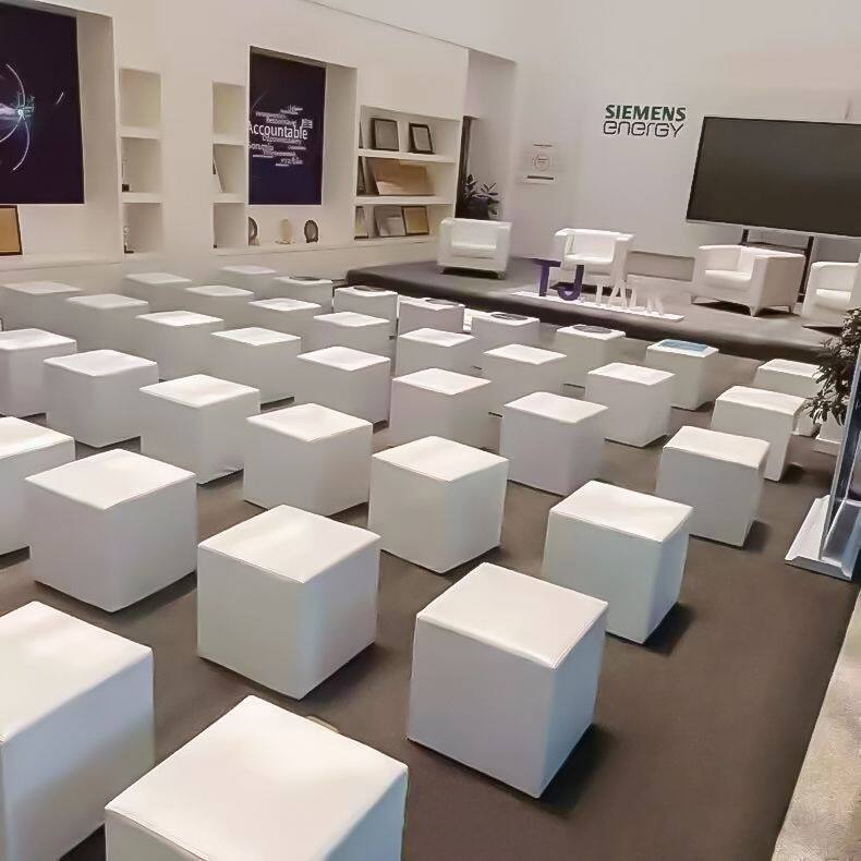 会展活动面包凳白色婚庆皮墩吐司凳软包黑色矮凳户外婚礼小方凳木