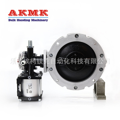 气动双法兰蝶阀V2FS200GBN水泥粉体蝶阀双法兰连接蝶阀