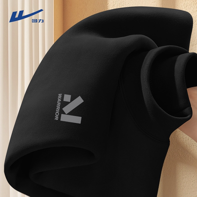 回力加绒加厚德绒半高领打底衫