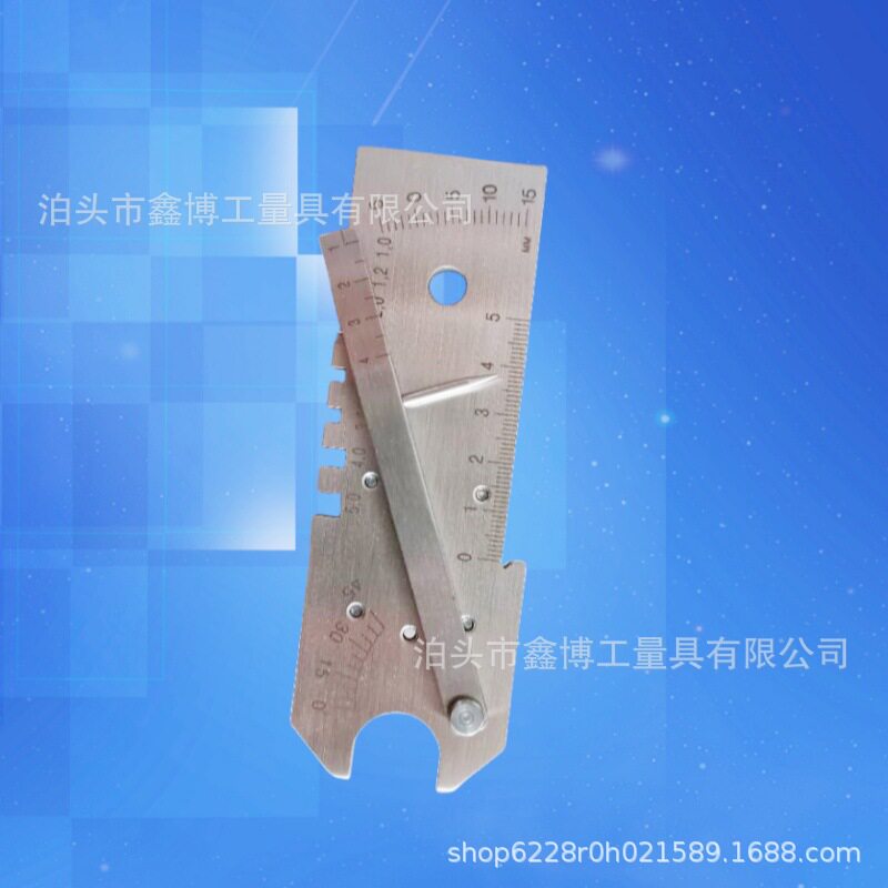 新型对接焊缝规УШС-4多功能焊缝检验测量尺跨境0-5缝隙量规图片