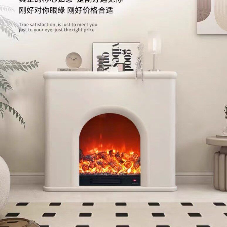 法式壁炉电视柜别墅客厅仿真火焰复古装饰柜实木取暖壁炉沙发边
