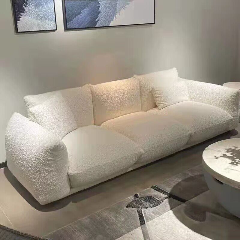 北欧现代设计师面包沙发三人双人公寓网红酒店别墅区美容院沙发