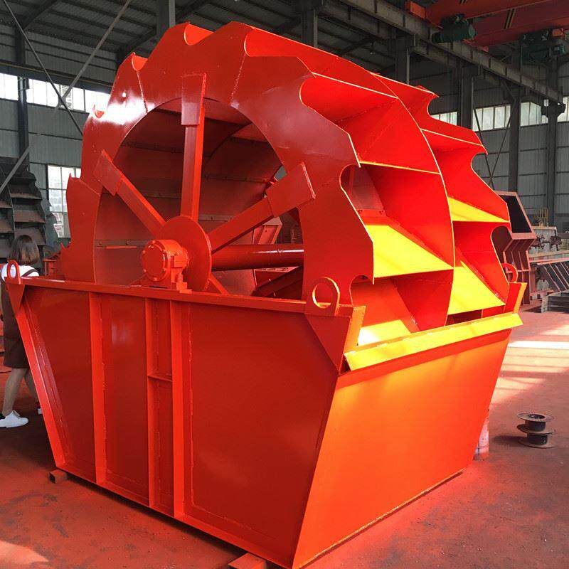 小型轮式矿砂洗砂机 2000型河沙旱砂洗沙机 轮斗式双槽洗沙机
