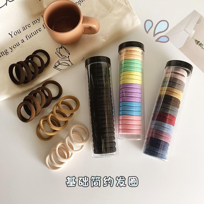 无接缝发圈高弹力皮筋成人扎头发加粗发绳女绑发韩国简约头绳饰品