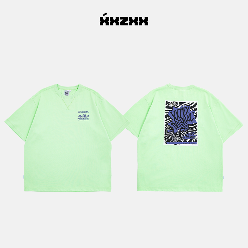 XXZXX潮牌印花短袖纯棉T恤男女款