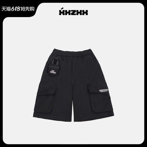 XXZXX潮牌美式工装短裤男女同款