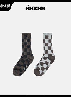 XXZXX长筒袜子男女同款潮牌童装亲子装 1双装 2025年冬季新款9801