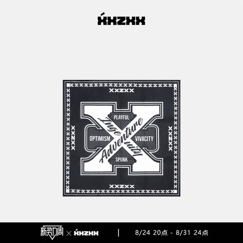 XZVP街舞限定款方巾潮流头巾配饰
