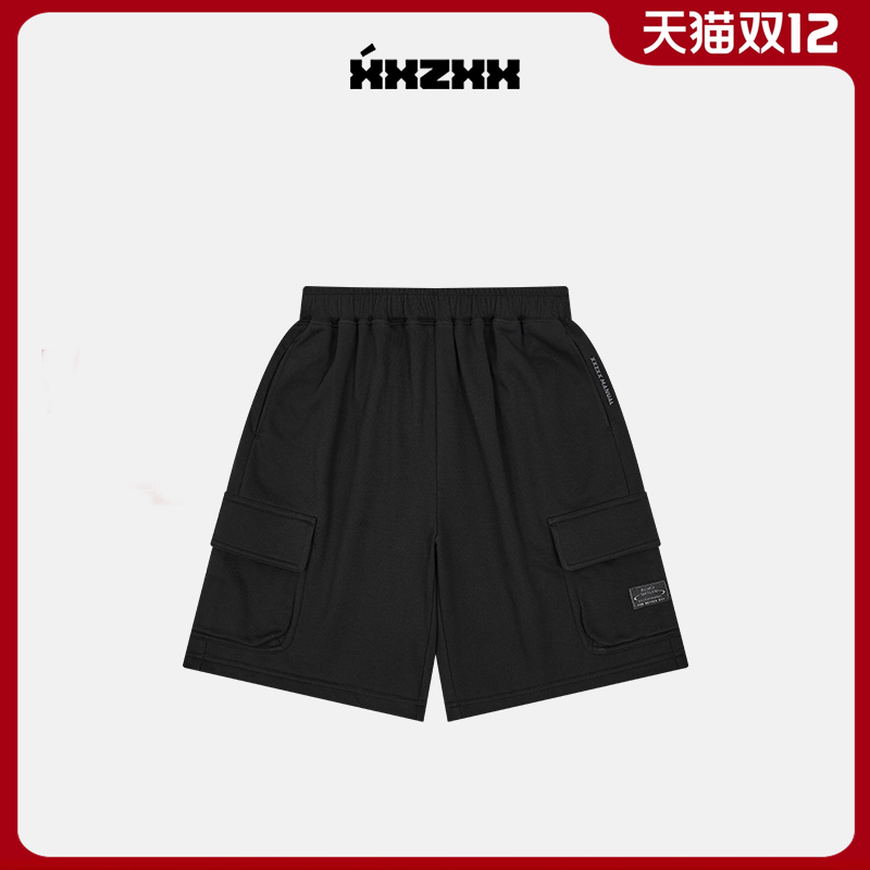 XXZXX潮牌立体口袋工装短裤男女