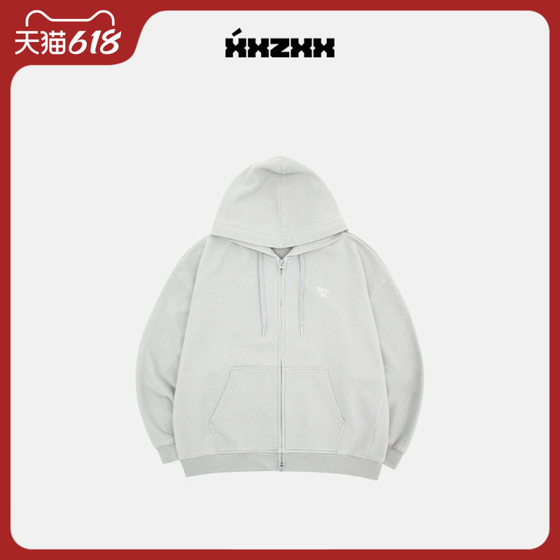 XXZXX连帽开衫外套卫衣男女同款宽松潮牌童装亲子装 夏季新款2128