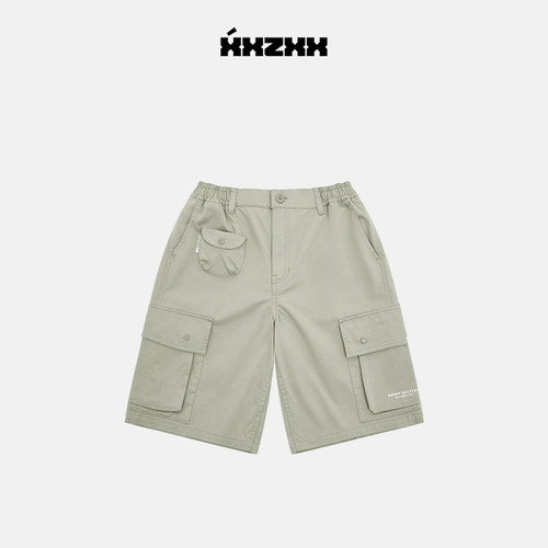 XXZXX潮牌多口袋工装短裤男女款