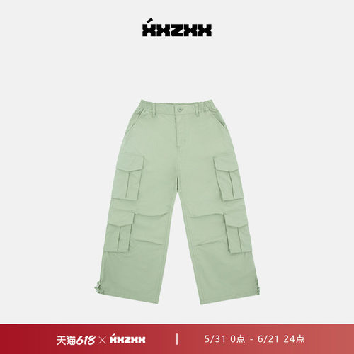 XXZXX潮牌双层口袋工装裤男女款