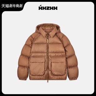 新款 冬季 5701 亲子装 XXZXX羽绒服宽松保暖外套夹克男女潮牌童装