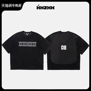 T恤男女款 新款 上衣潮牌童装 夏季 2105 亲子装 XXZXX拼接设计短袖