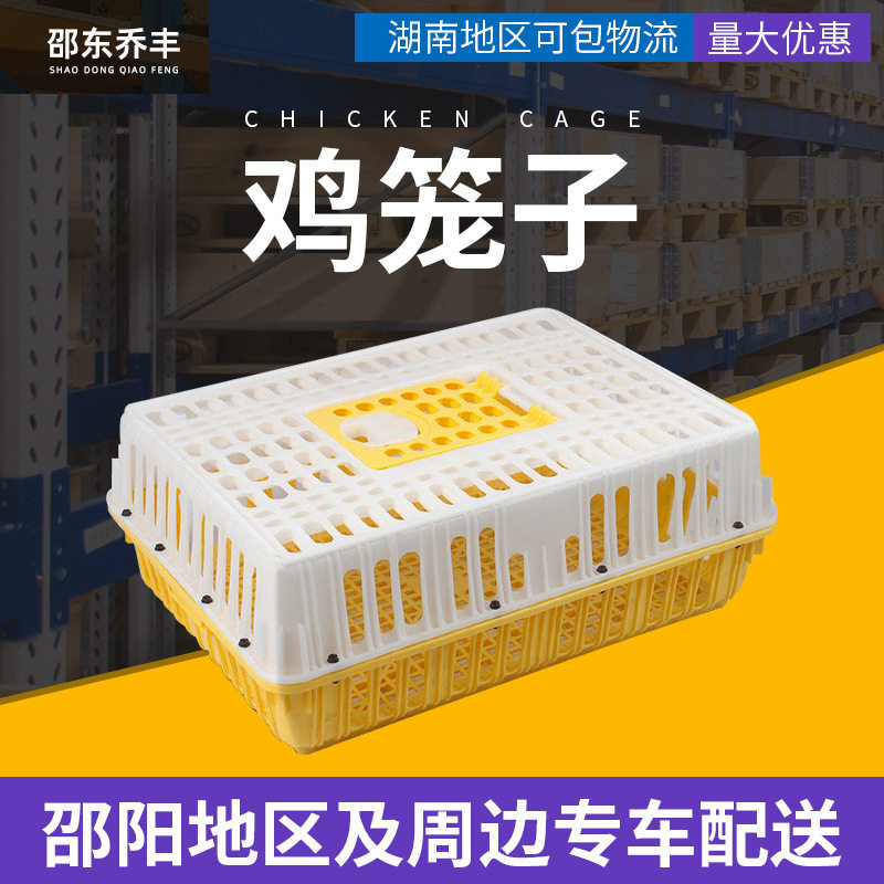 塑料鸡笼运输笼鸭笼加高成鸡成鸭家禽养殖笼专用周转箱现货加厚
