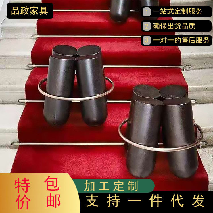 北欧极简矮凳四向妆凳设计师家具边几摩登换鞋凳ins白蜡木实木墩