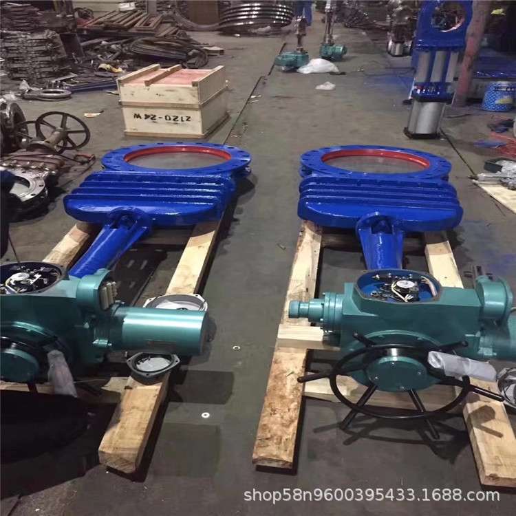 DMZ973X-10C 电动暗板刀型闸阀 DN200 电动耐用排渣阀