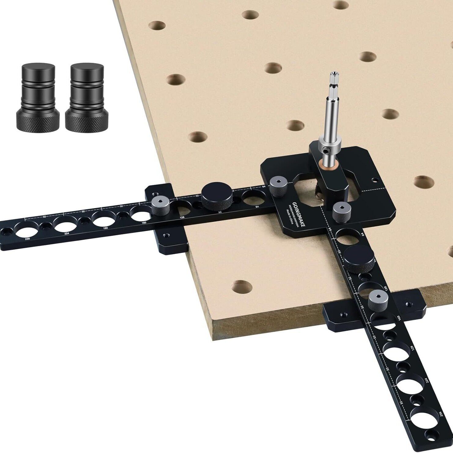 用于钻孔3/4 “工作台定位孔的便携式钻孔导向器 木工工作台打