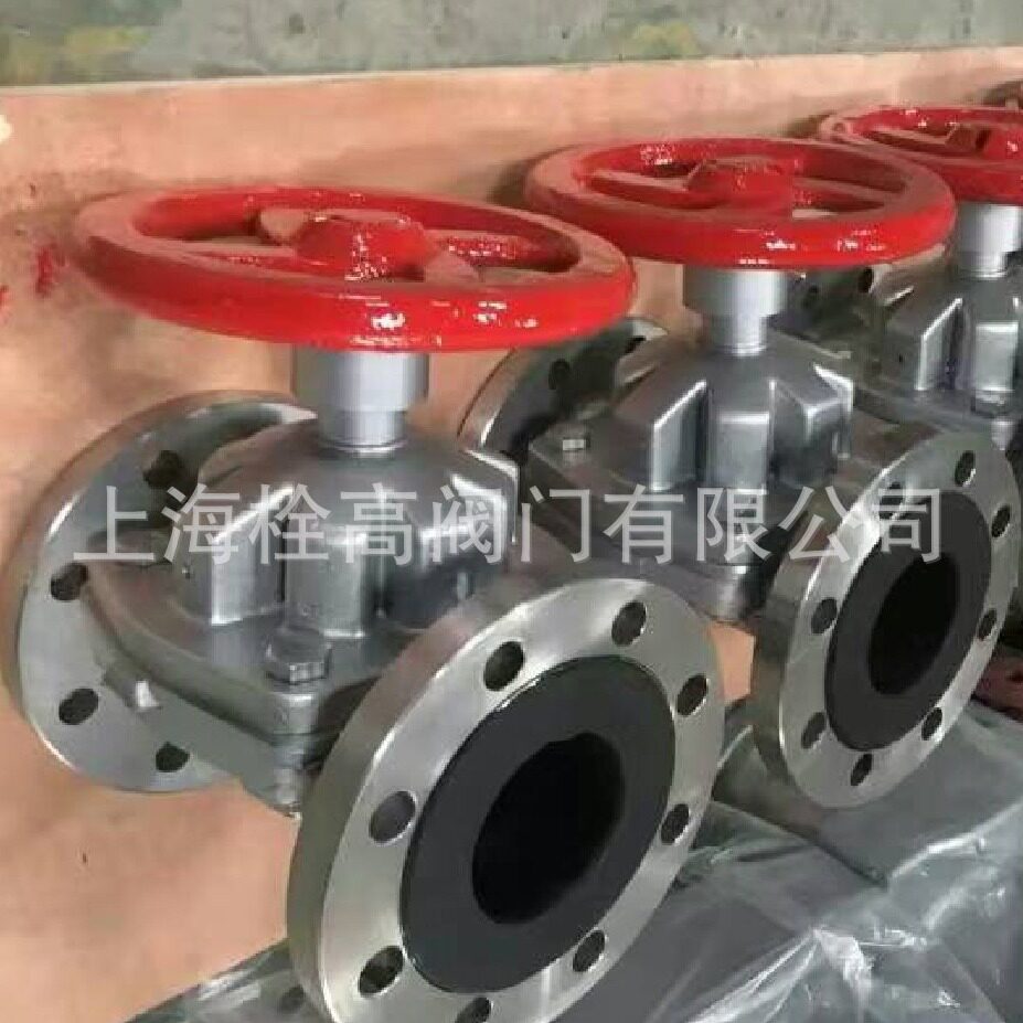 法兰不锈钢衬氟隔膜阀 G41F46-16P不锈钢衬氟隔膜阀DN15-DN300