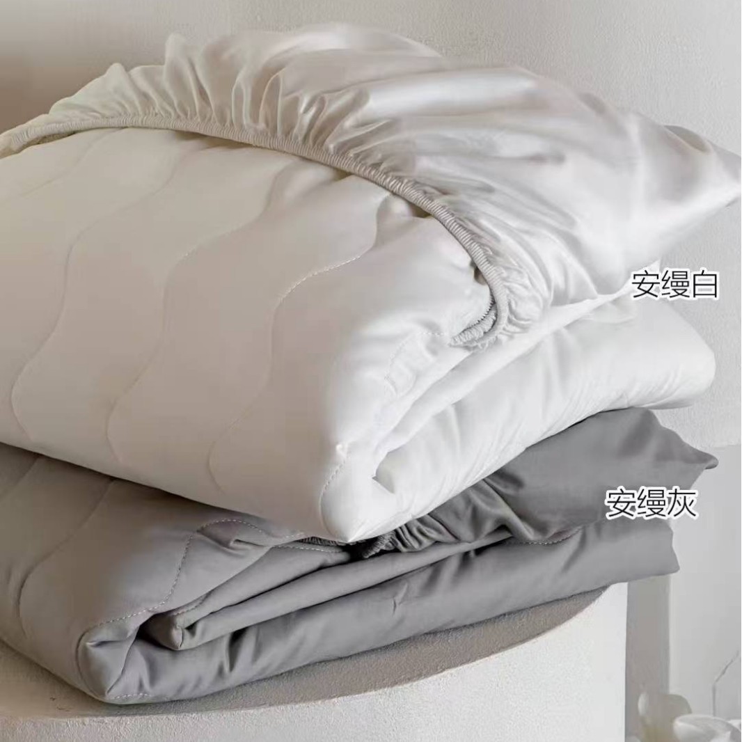 防水全棉夹棉绗缝防水隔尿床笠安缦系列 防脏床垫纯棉加厚保护垫