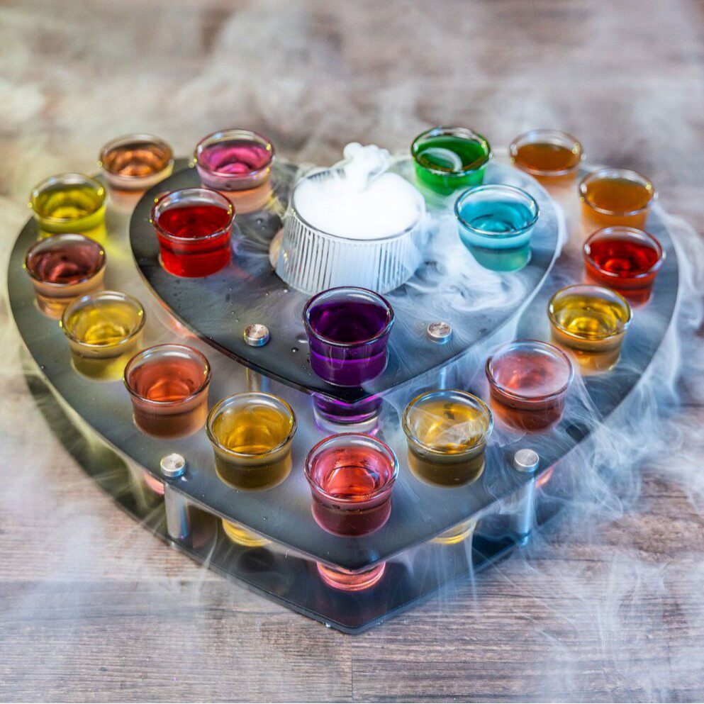心醉酒具贰麻酒馆酒斗酒晕茶试管调酒配方套装酒吧酒杯分酒器酒壶