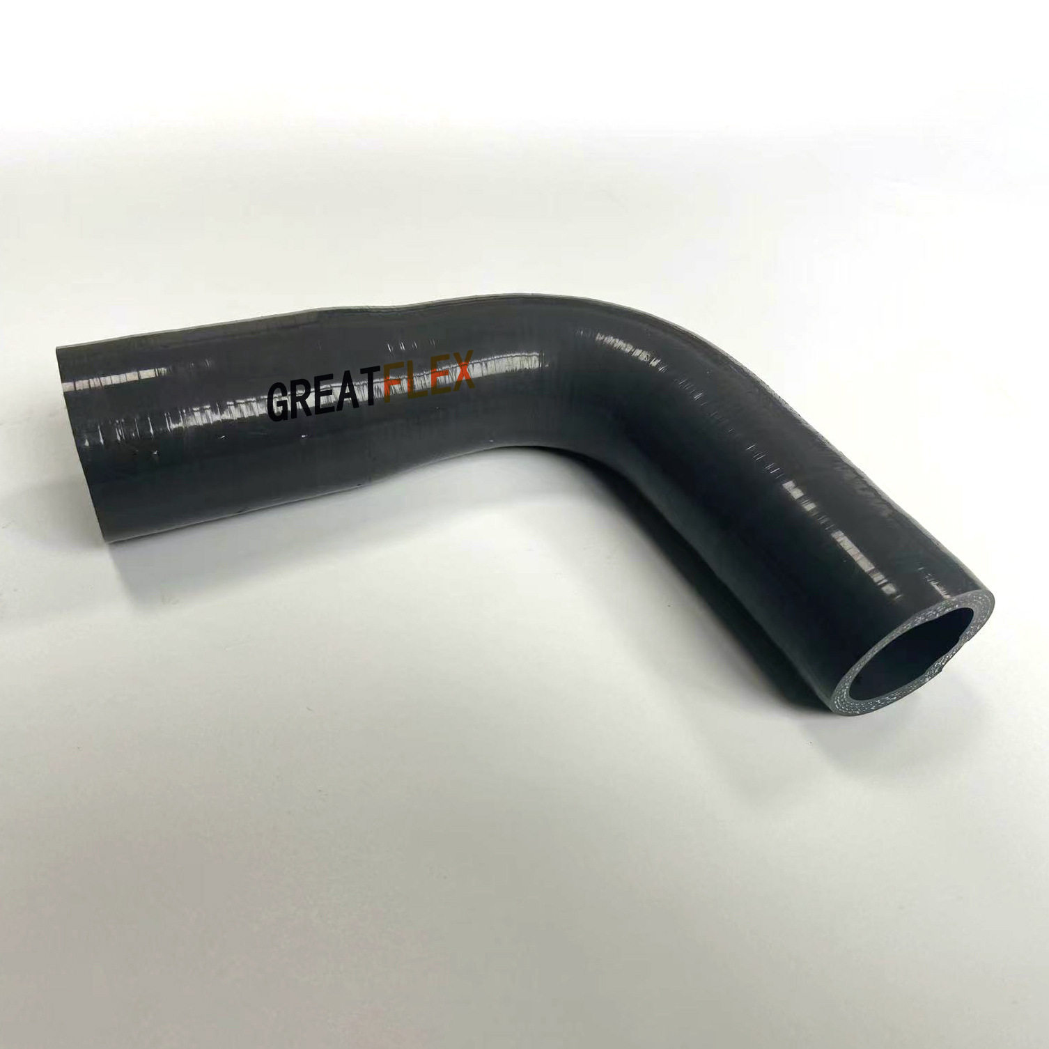 GREATFLEX灰色硅胶进气管发动机中冷器变径弯水管ER90厂家
