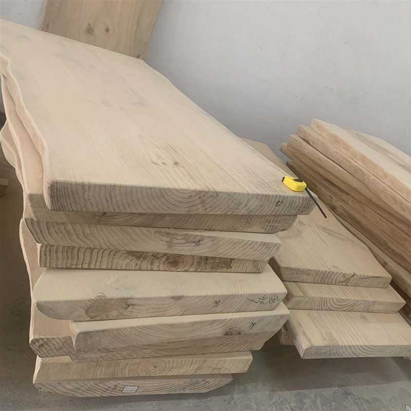 整张实木板材原木茶桌大板松木餐桌吧台台面整板茶台桌板办公长桌